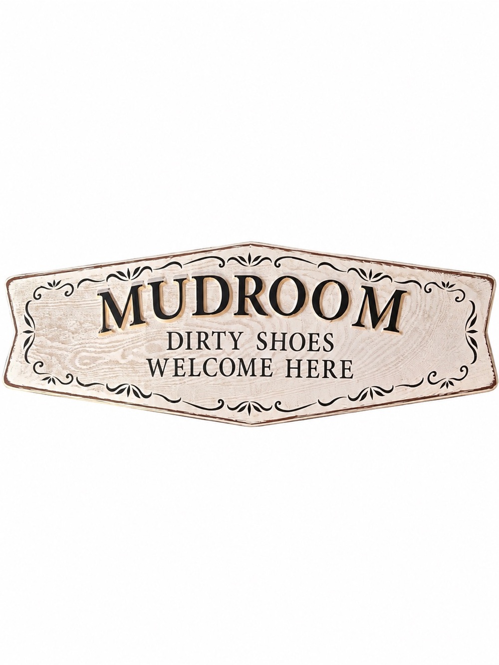 Rustic Farmhouse Mudroom Sign 24” Dirty Shoes Welcome Here Wall Decor